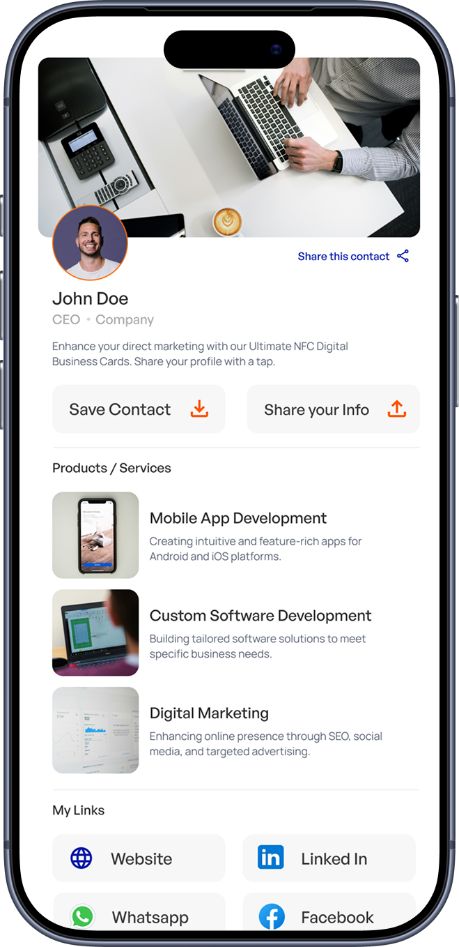 Marczo Profile on iPhone
